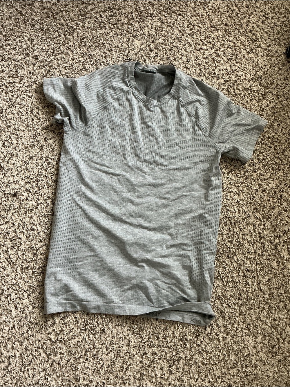 lululemon athletica Light Gray Short-Sleeve Crew Tee